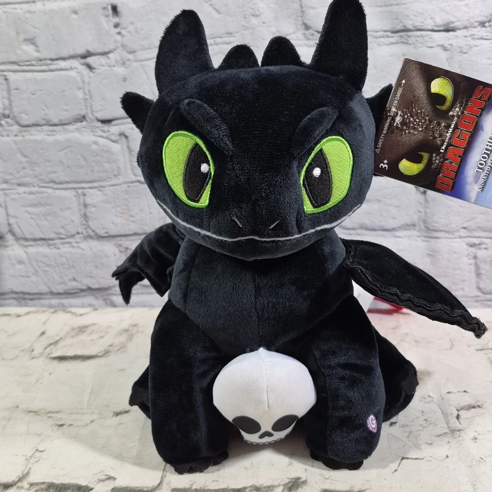 GEMMY How To Train Your Dragon Toothless Animated Plush Halloween Skull 2025 NEW